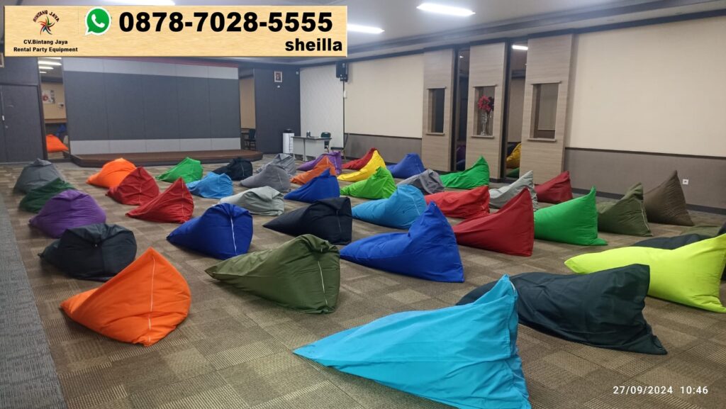 Rental Beanbag Kerucut Warna-warni Area Terdekat Indramayu Jabar