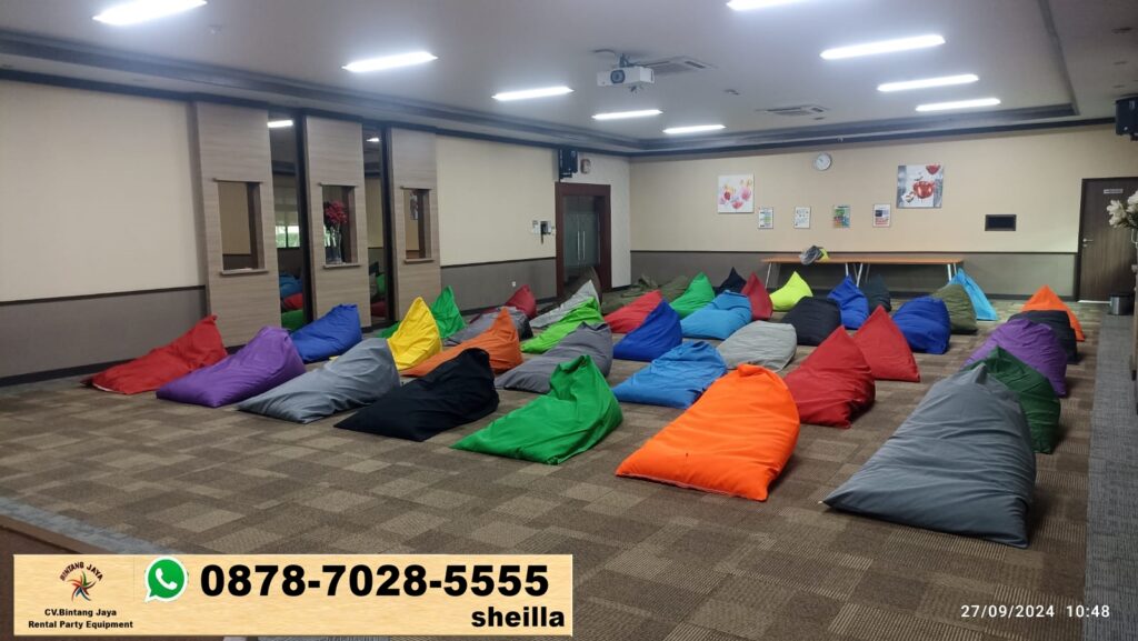 Rental Beanbag Kerucut Warna-warni Area Terdekat Indramayu Jabar