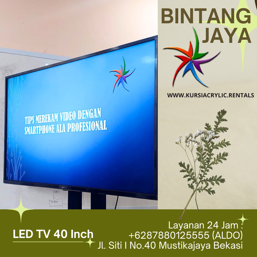 Rental LED TV 40 Inch Area Terdekat Jakarta