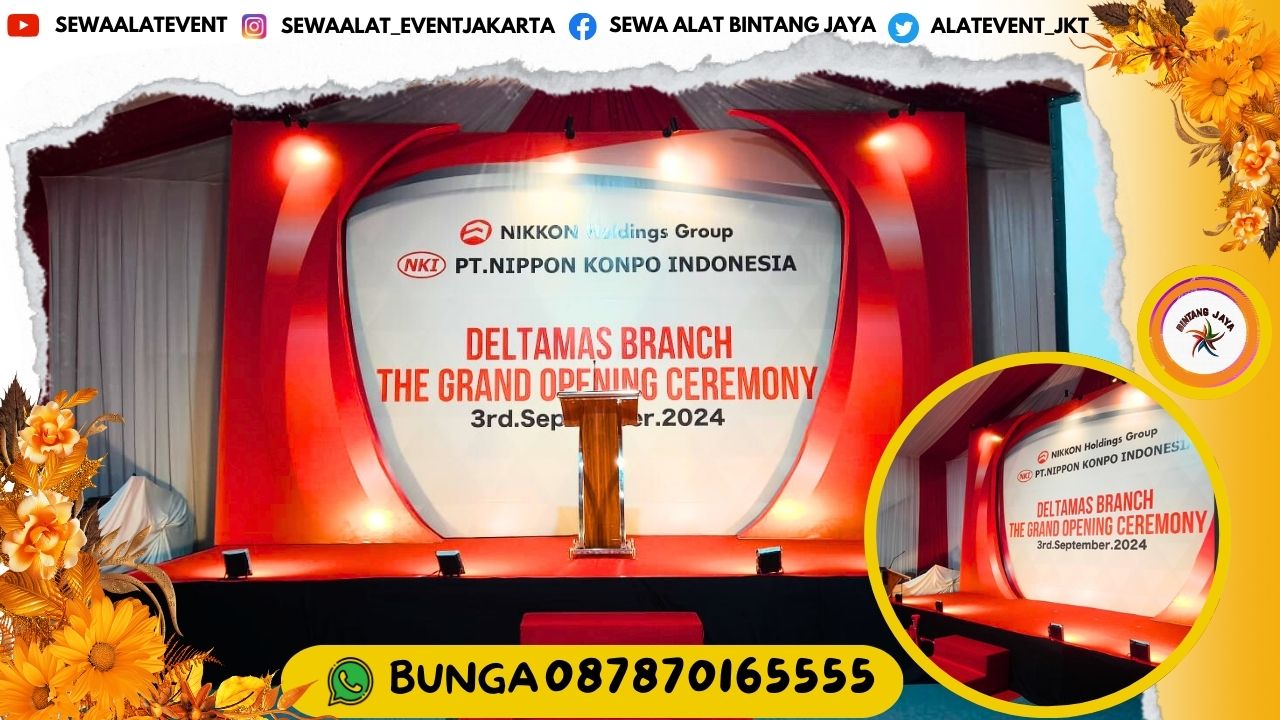 SEWA STAGE PANGGUNG INDOOR TINGGI 80CM AREA JAKARTA