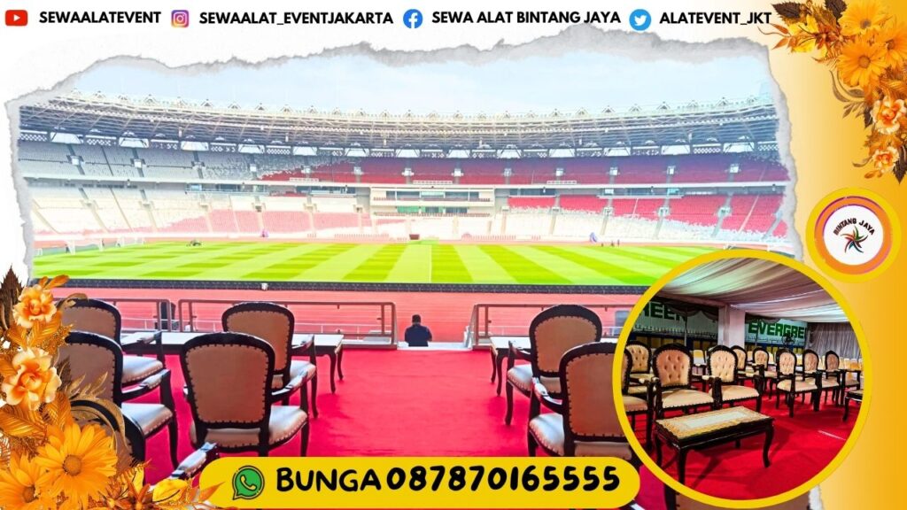 JASA SEWA KURSI TYPE VIP KAYU MODEL JOKOWI TERBARU SET MEJA AREA JAKARTA