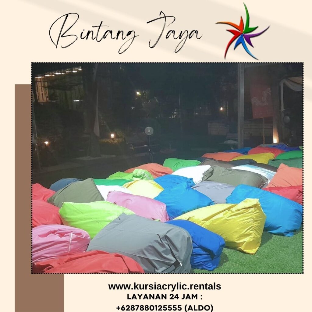 Sewa Beanbag Kerucut Warna-warni area terdekat Indramayu Jabar