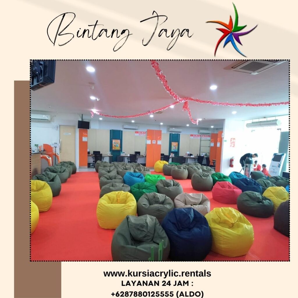 Sewa Beanbag Kerucut Warna-warni area terdekat Indramayu Jabar