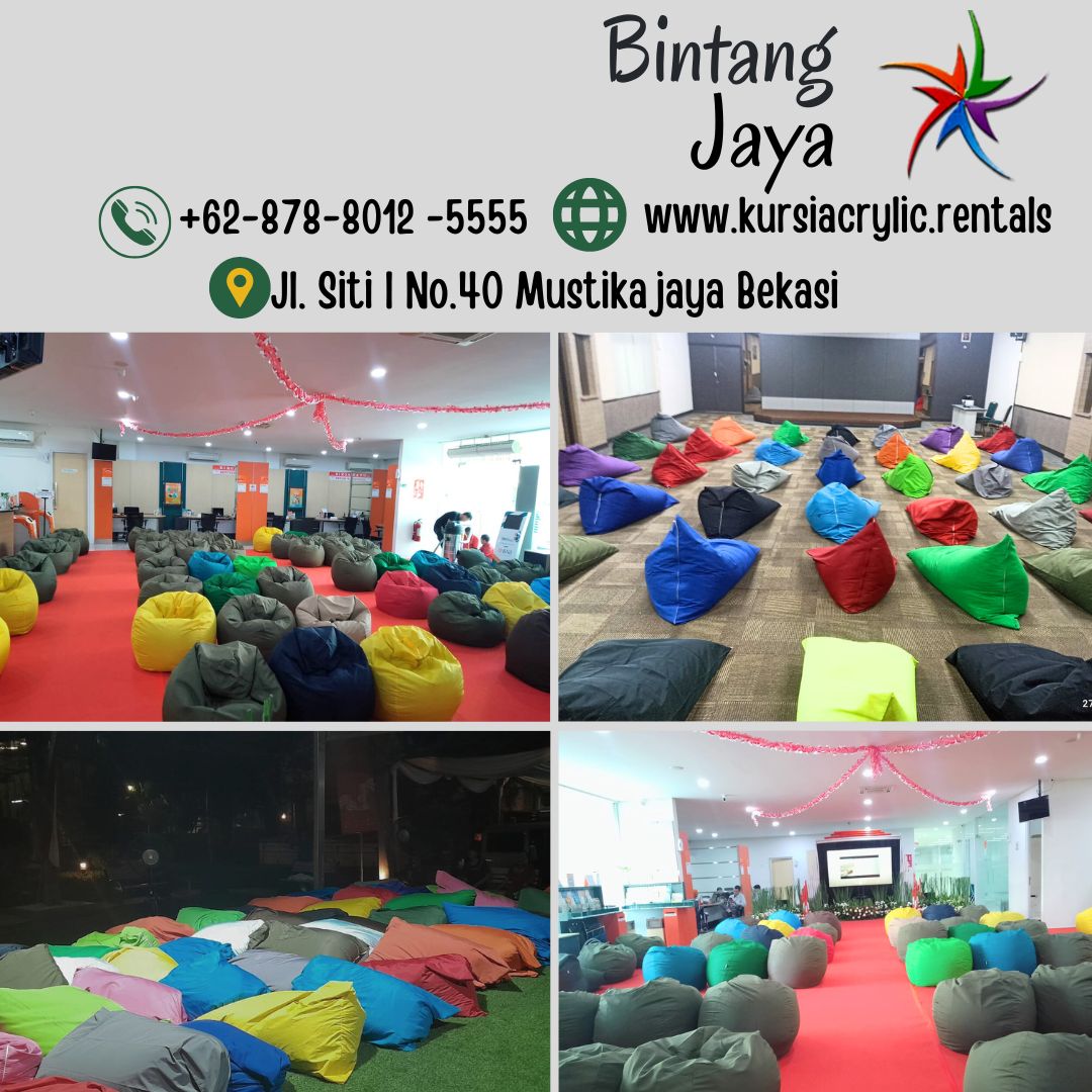 Sewa Beanbag Kerucut Warna-warni area terdekat Indramayu Jabar