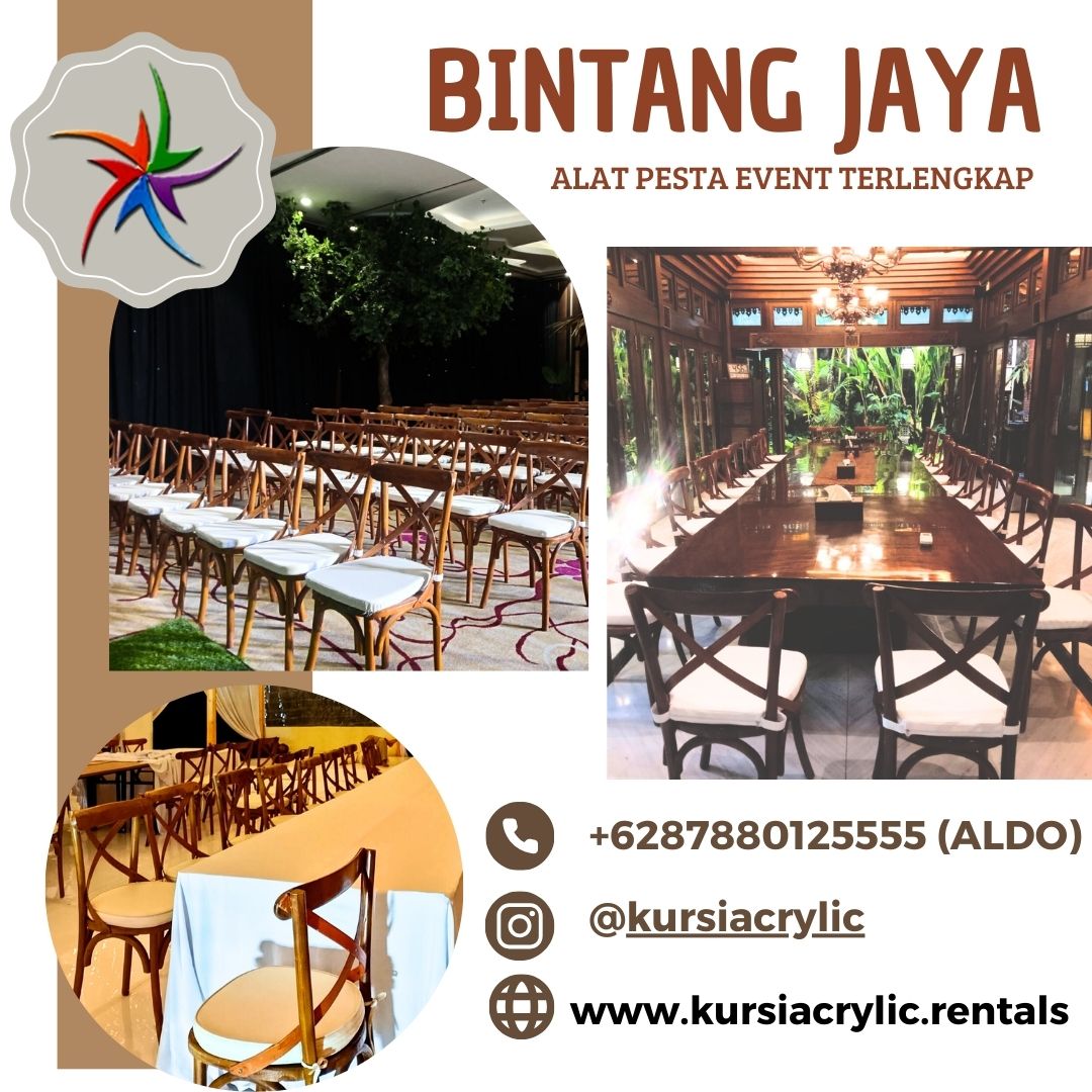 Sewa Kursi Type VIP Cross Back Event Kraton Cirebon