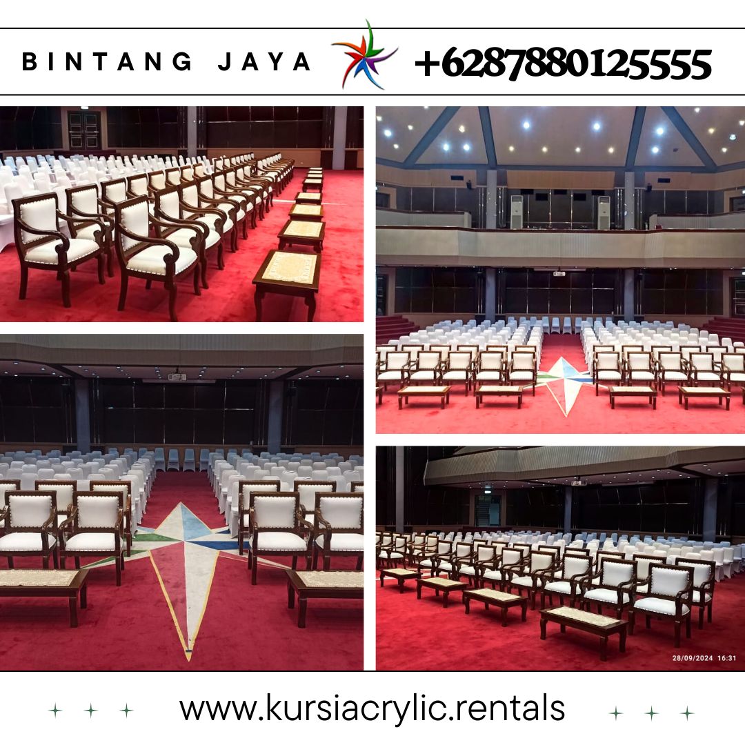 Sewa Meja Kayu Type VIP Set Kursi VIP Kayu Area Depok