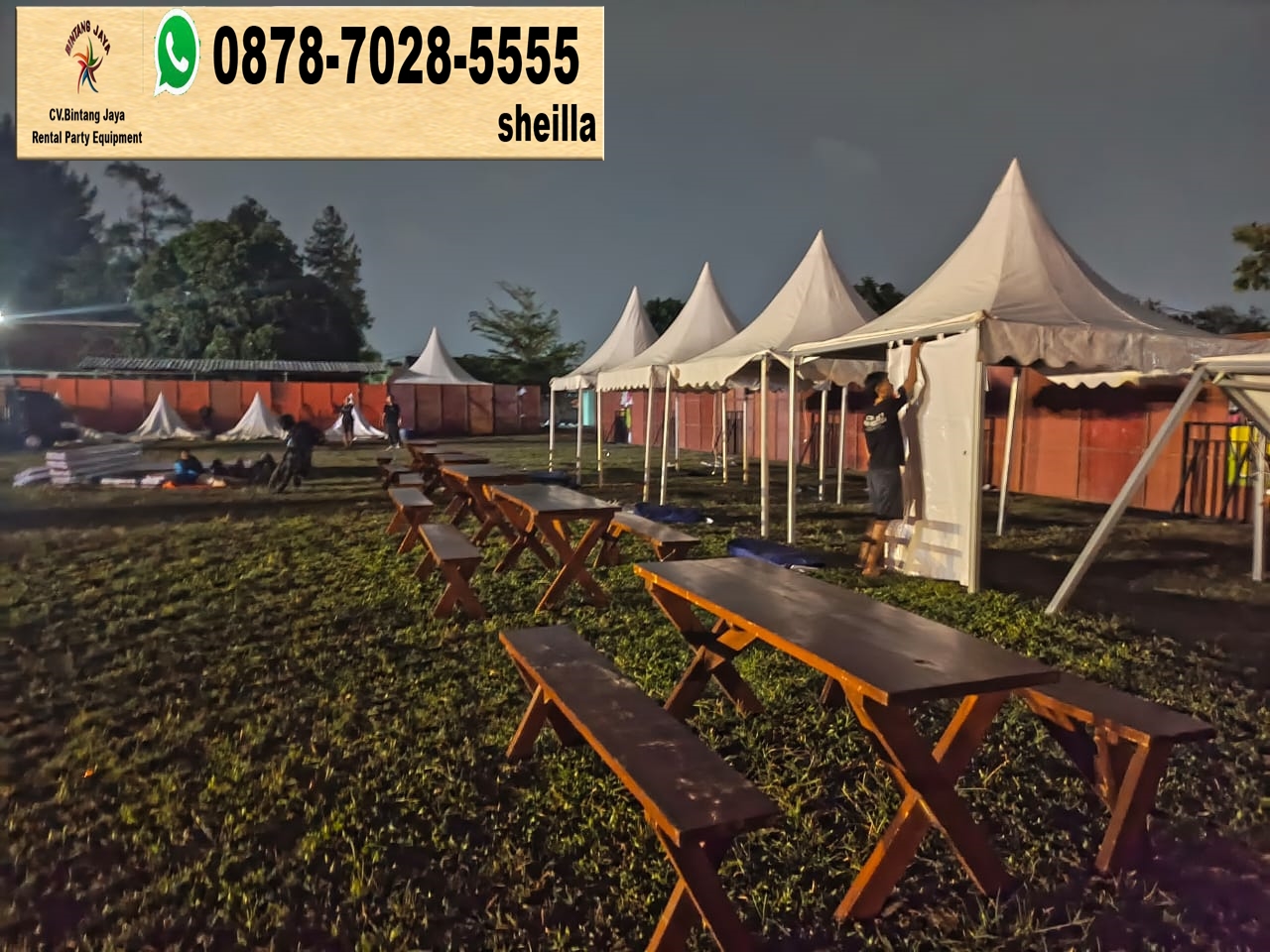 Sewa Meja Taman Outdor Kayu Jati Terdekat Jakarta