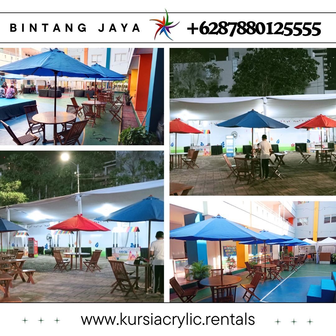 Sewa Payung Parasol Set Meja Kursi Area Terdekat Jakarta