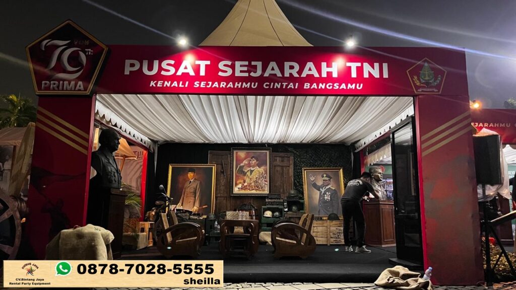 Sewa Tenda Type Sarnafil Kerucut Dan Tirai Background Area Jakarta