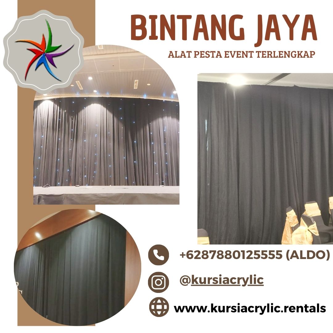Sewa Tirai Background Panggung Rigging Area Jakarta
