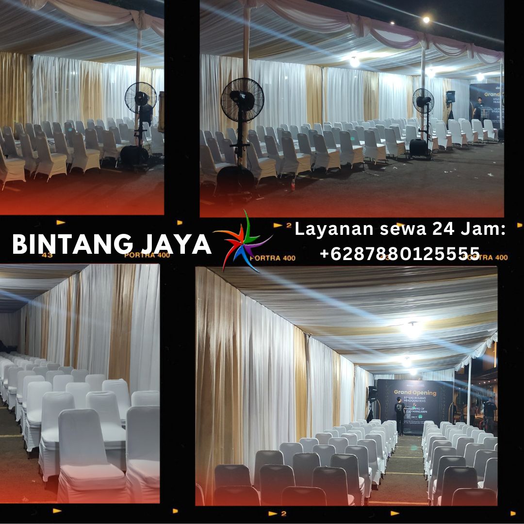 Jasa Sewa Dekorasi Tenda Serut Kursi Misty Cool Dan Tirai Area BSD Tangerang