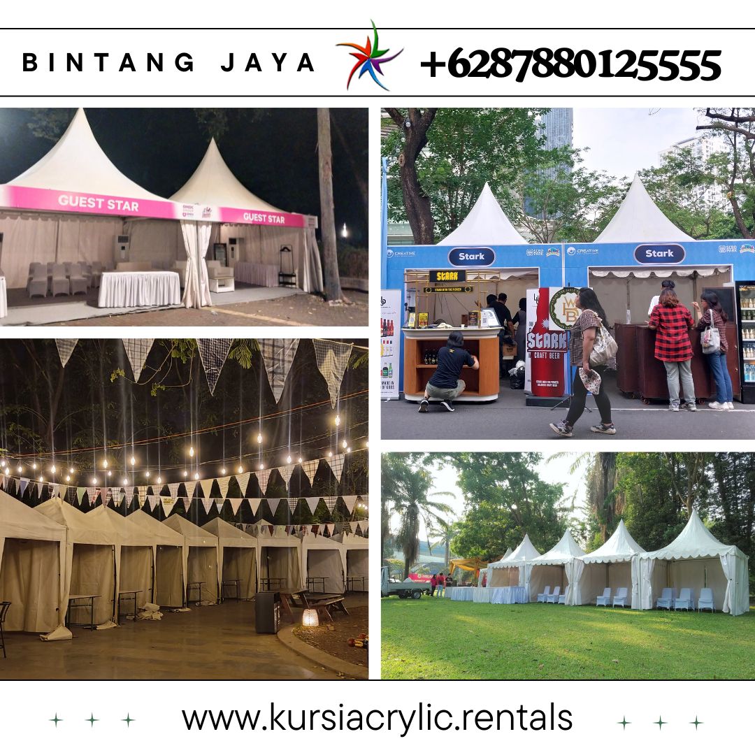Pusat Sewa Tenda Pameran Atap Kerucut Area Jakarta