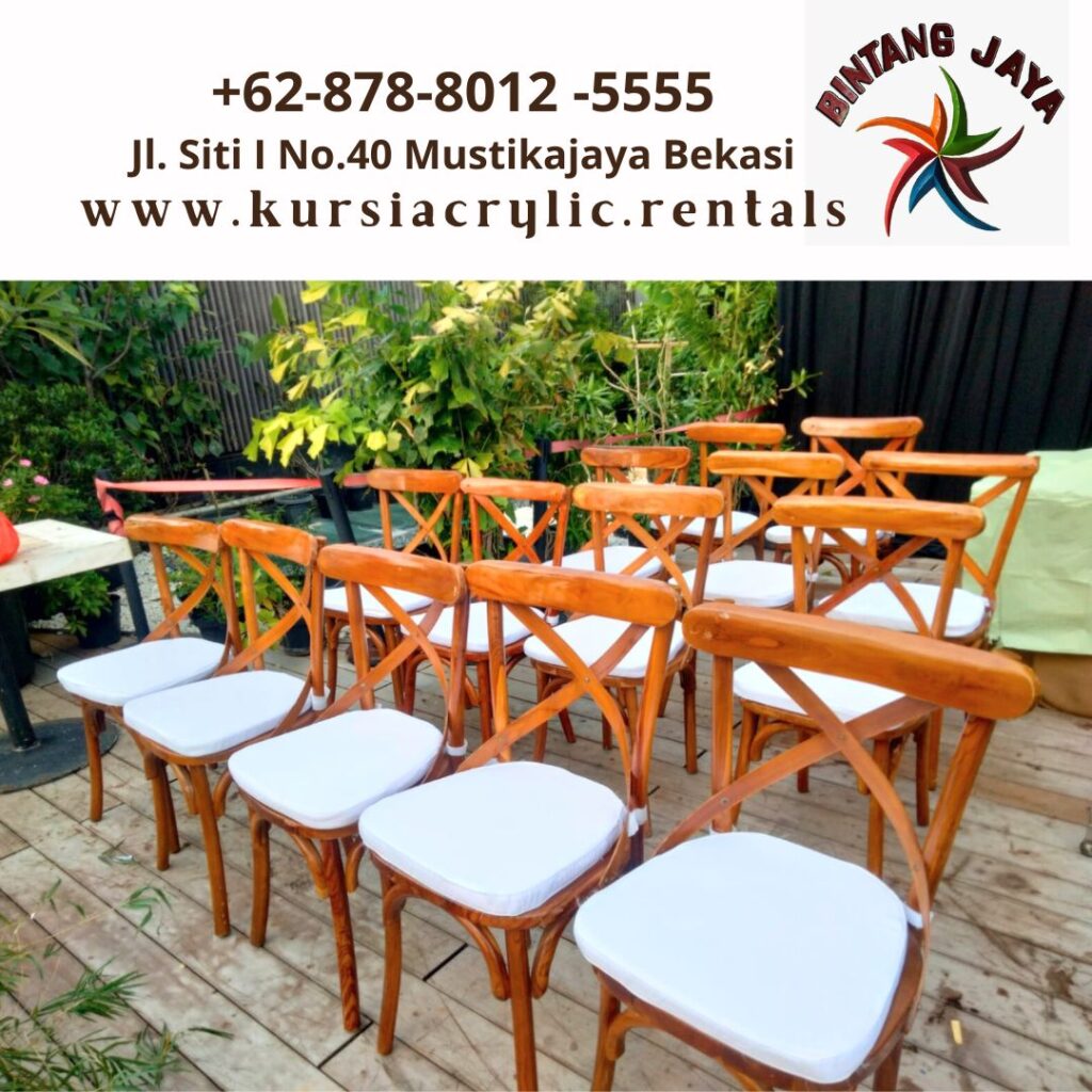 Penyedia Sewa Meja Dan Kursi Cross Back VIP Area Jakarta
