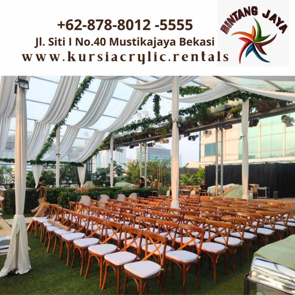 Penyedia Sewa Meja Dan Kursi Cross Back VIP Area Jakarta