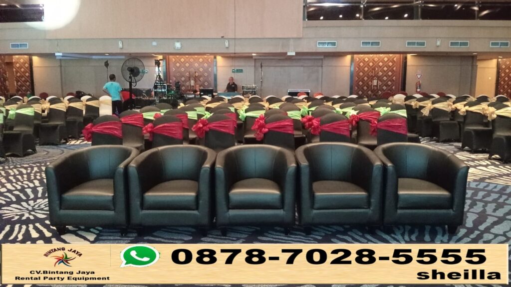 Pusat Sewa Sofa Oval Hitam Event Menara 165 Jakarta