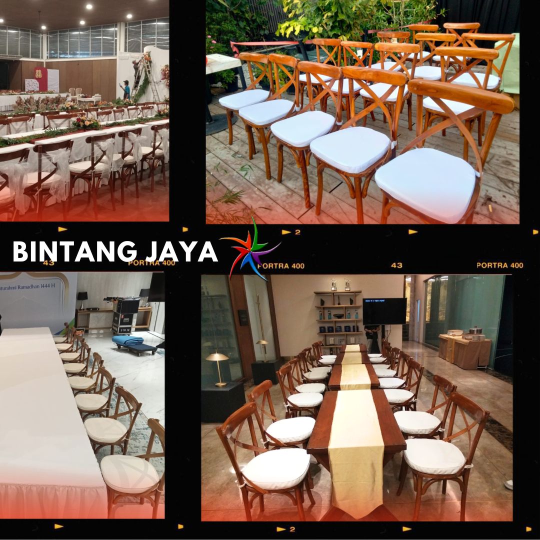 Rental Kursi CrossBack Event Pernikahan Area Bandung