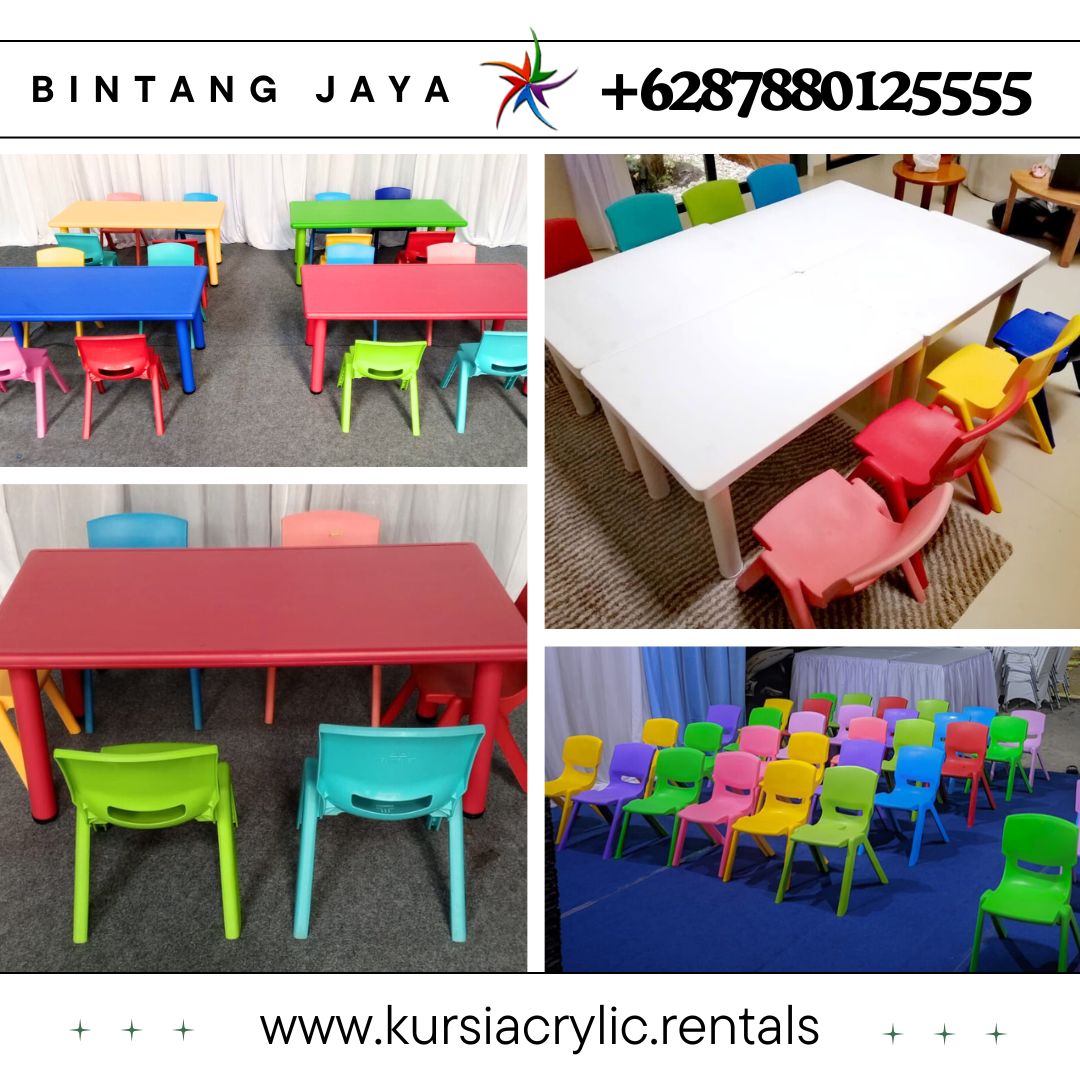 Sewa Kursi Anak Type Warna Warni Ekonomis Jakarta