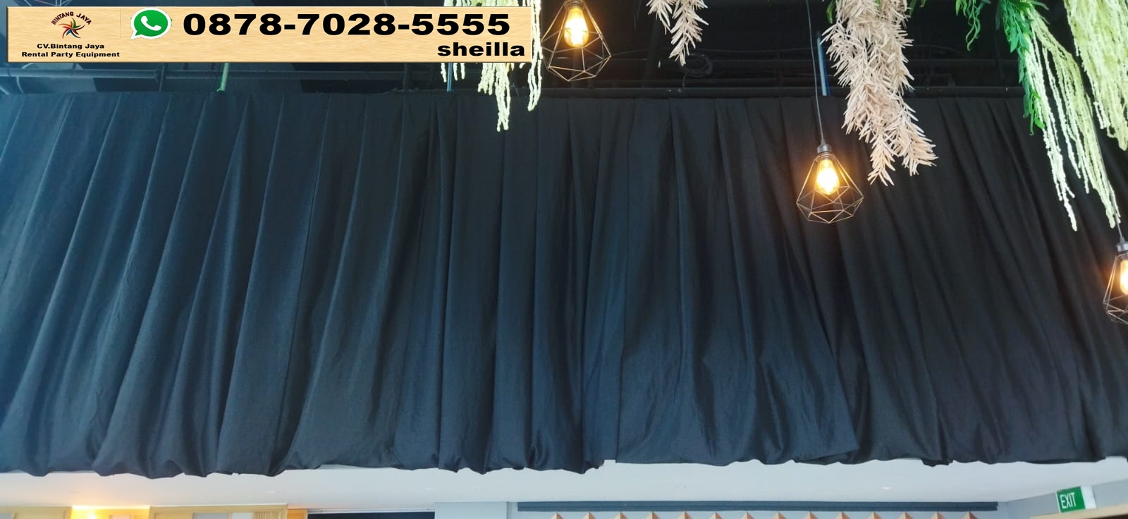 Rental Sewa Black Curtain Dan Karpet Area Terdekat Jakarta