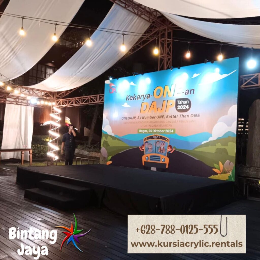 Sewa Backdrop Dan Panggung Event Indoor Area Hambalang