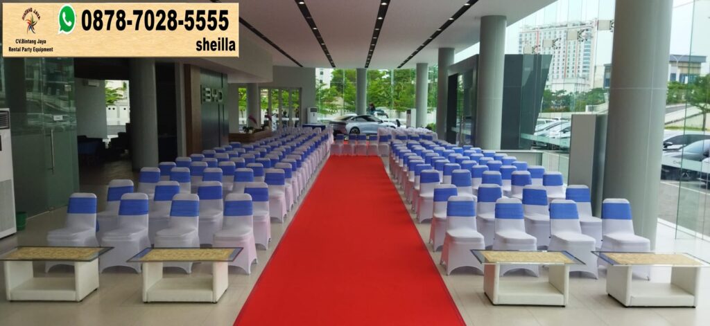 Sewa Karpet Jalan Merah Meja VIP Dan Kursi Futura Area Jakarta