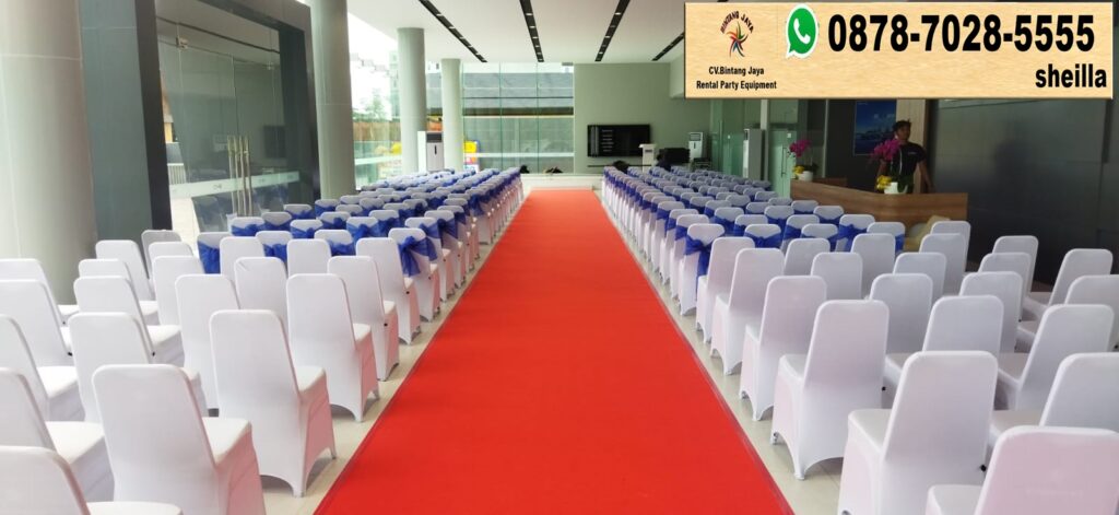Sewa Karpet Jalan Merah Meja VIP Dan Kursi Futura Area Jakarta