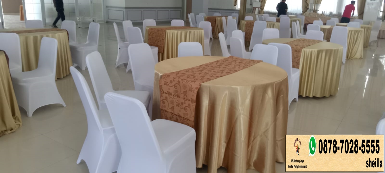 Menyewakan Taplak Meja Kain Tebar Area Jakarta