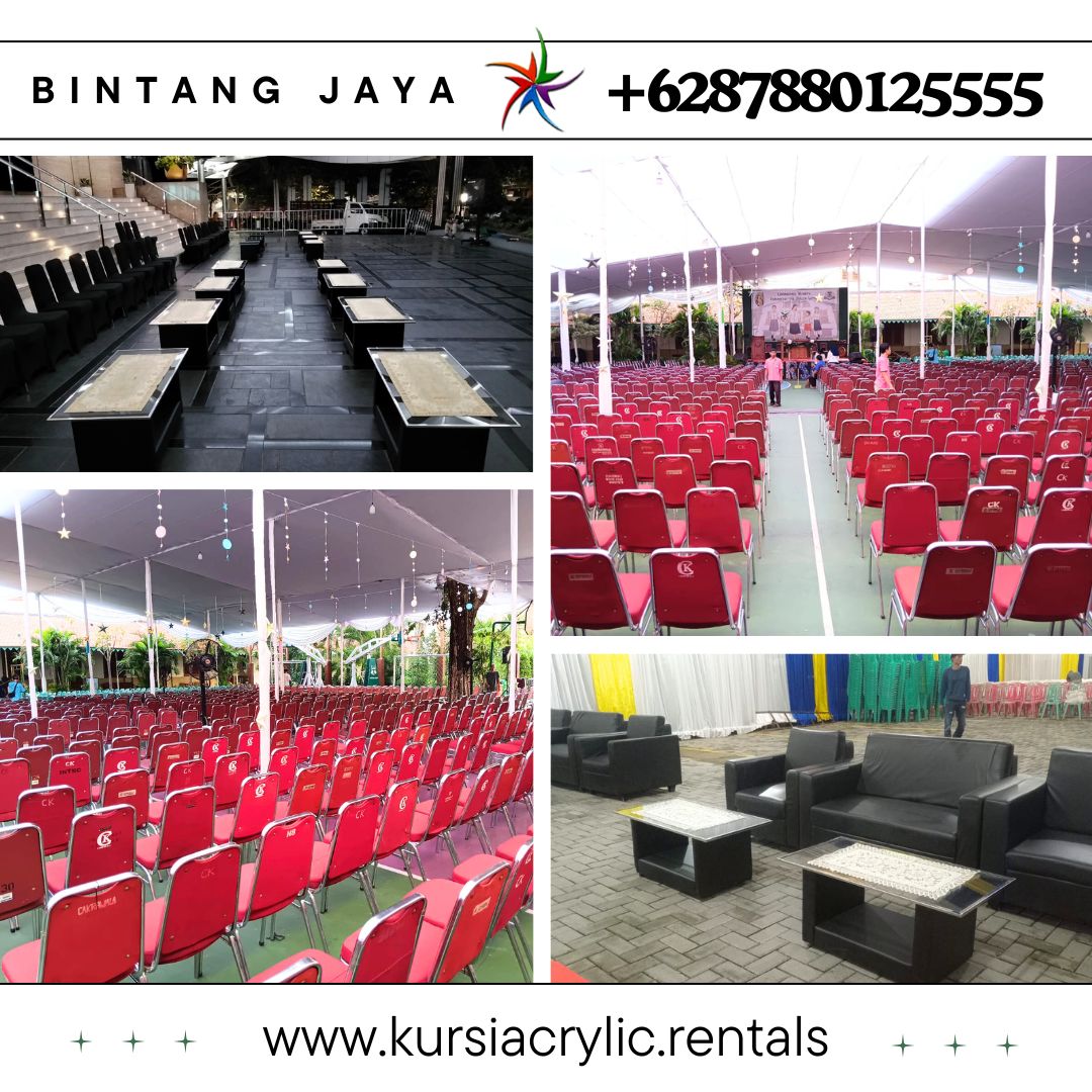 Sewa Meja Kaca VIP Set Kursi Futura Area Jakarta