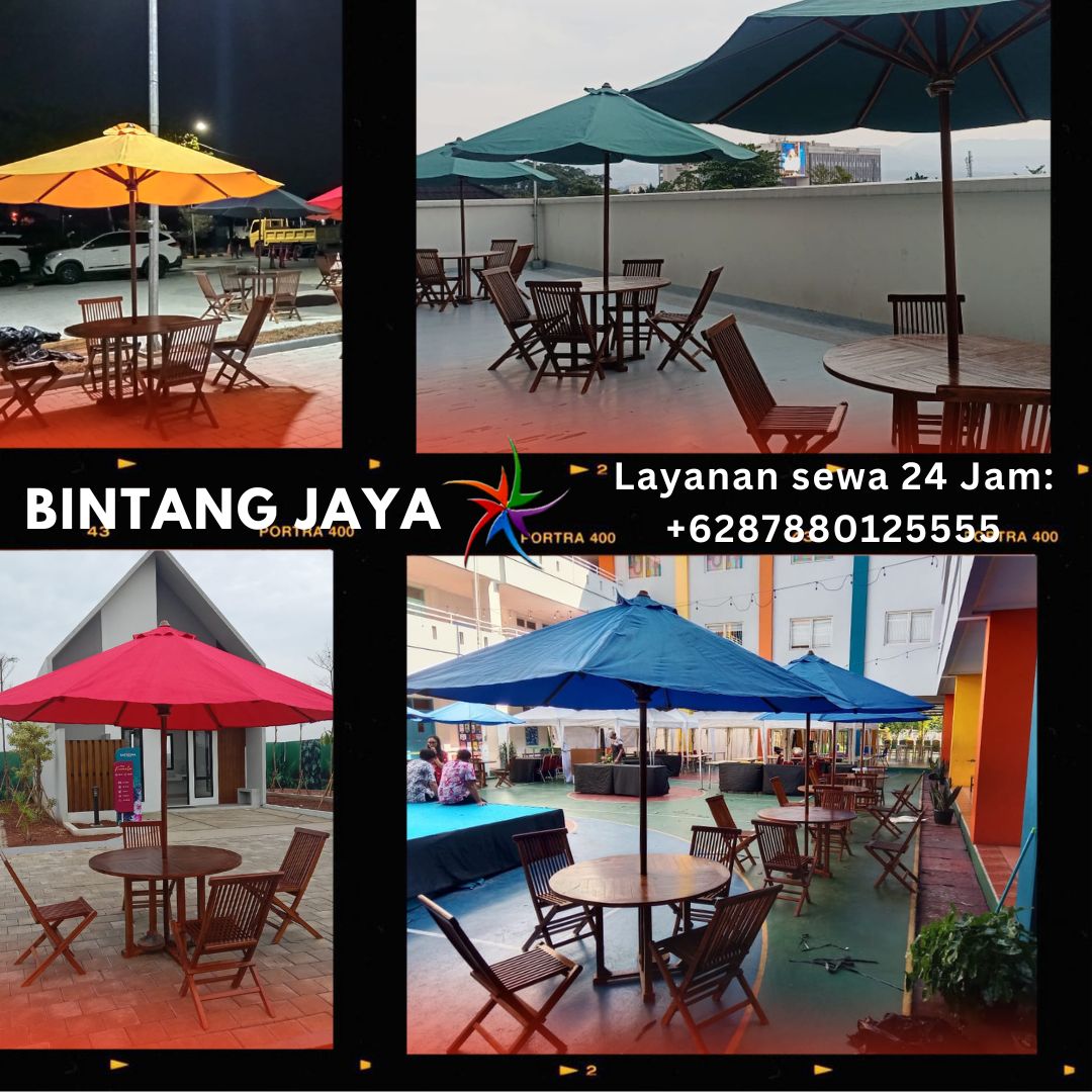 Sewa Meja Kursi Payung Parasol Area Terdekat Jakarta