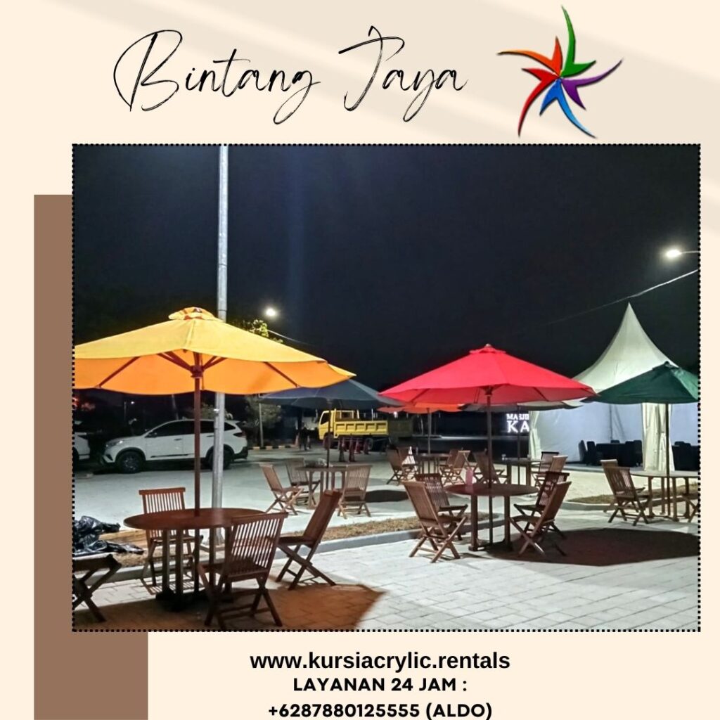 Sewa Meja Kursi Payung Parasol Area Terdekat Jakarta