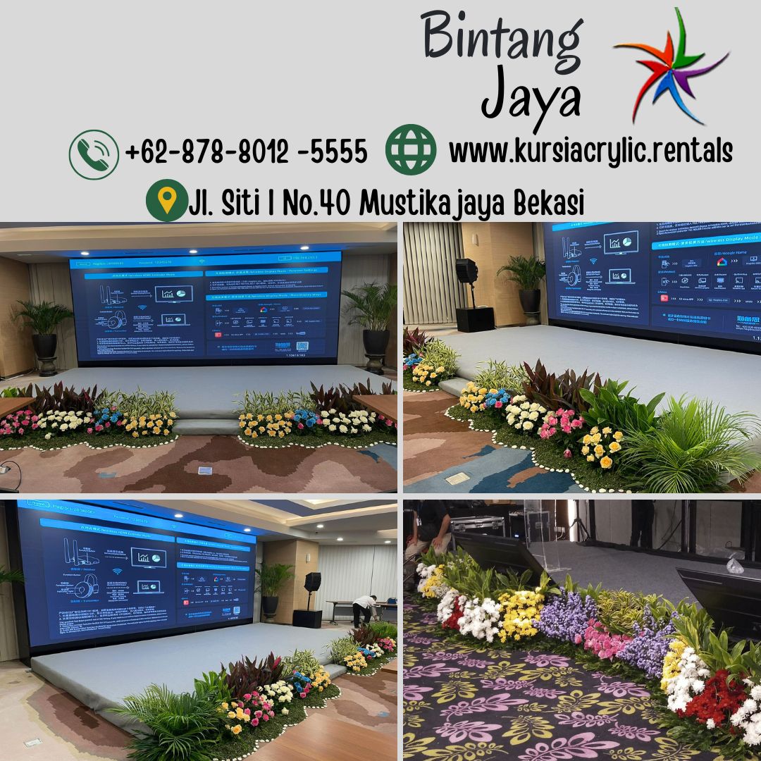 Sewa Panggung Mini garden Dan Kursi Futura Area Jakarta