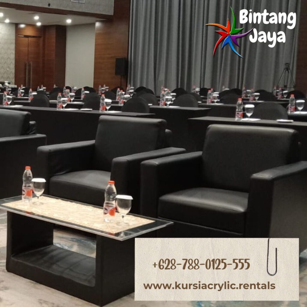 Sewa Sofa Kotak Minimalis Hitam Area Jakarta Bogor