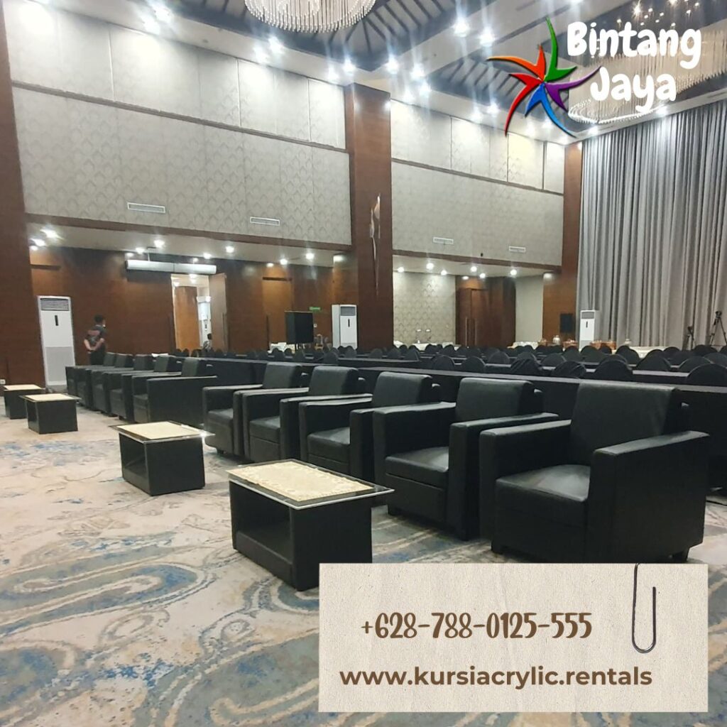 Sewa Sofa Kotak Minimalis Hitam Area Jakarta Bogor