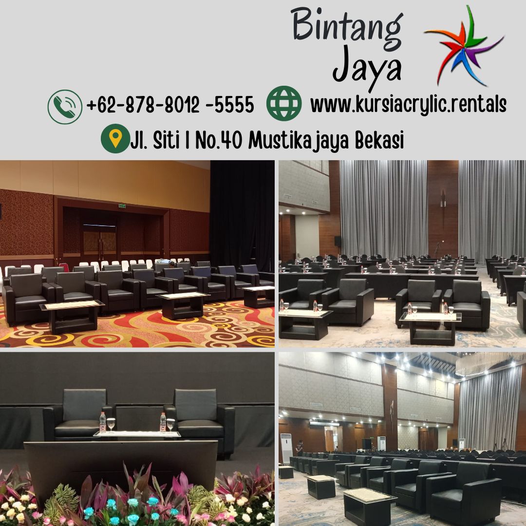 Sewa Sofa Kotak Minimalis Hitam Area Jakarta Bogor