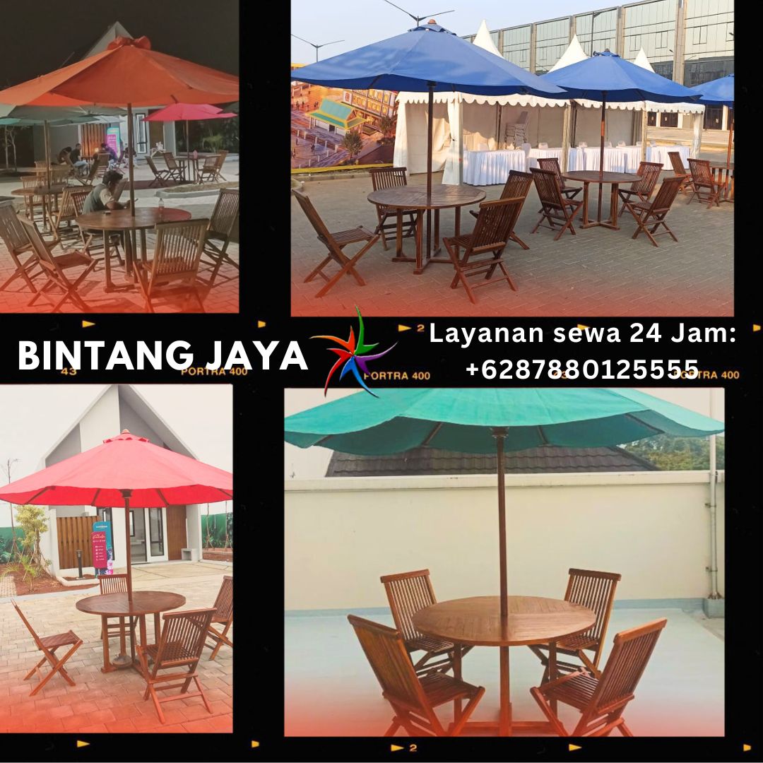 Sewa Tenda Parasol Meja Kursi Outdoor Area Jakarta