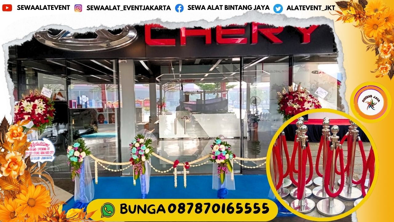SEWA PODIUM TYPE KAYU VIP DAN TIANG ANTRIAN STAINLESS JAKARTA