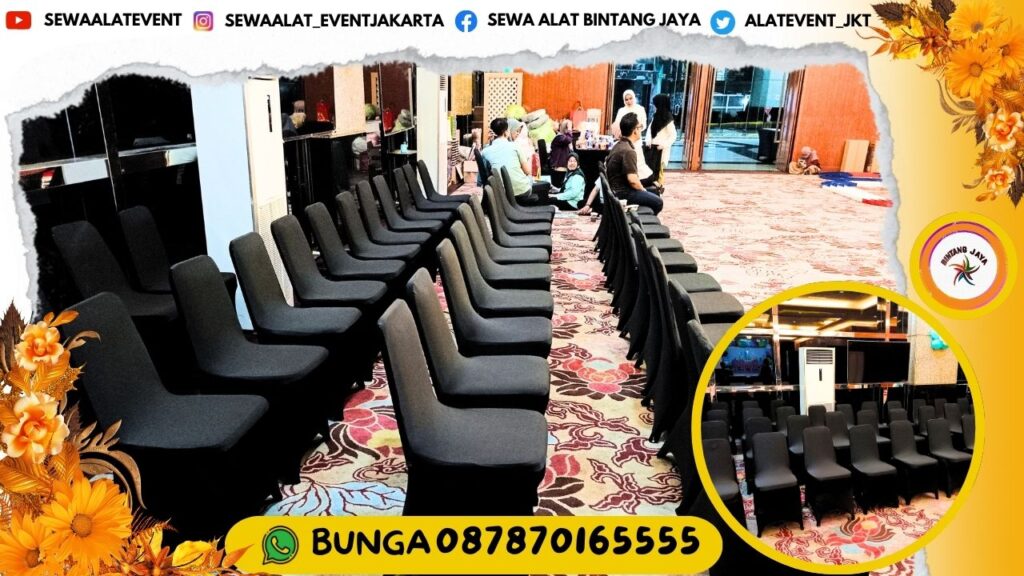 TEMPAT JASA SEWA SARUNG KURSI KAIN HITAM BERSIH DAN WANGI STOK RIBUAN AREA JAKARTA