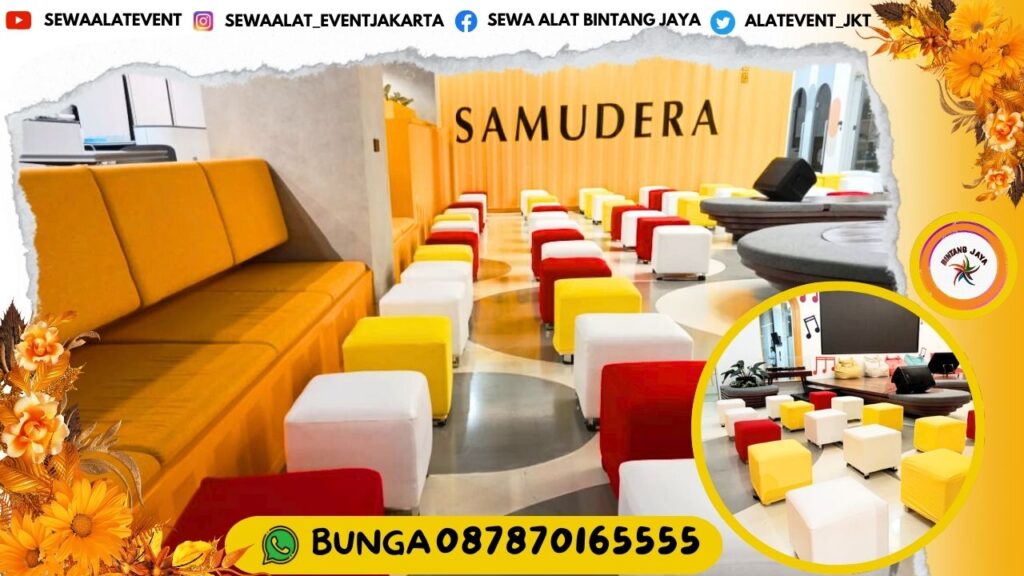 Sewa Puff Cover Warna Warni Type Minimalis Kotak Area Bogor Siap Kirim Tepat Waktu