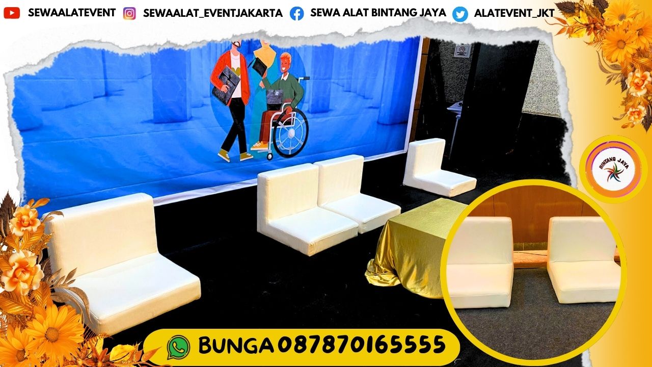 Jasa Sewa Sofa Lesehan Double Seater Minimalis Kotak Putih Jakarta Siapa Antar