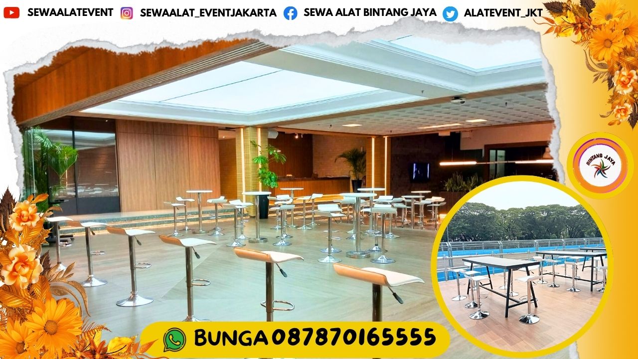 JASA SEWA KURSI BAR MINIMALSI KOTAK PUTIH AREA JAKARTA SIAP KIRIM RATUSAN