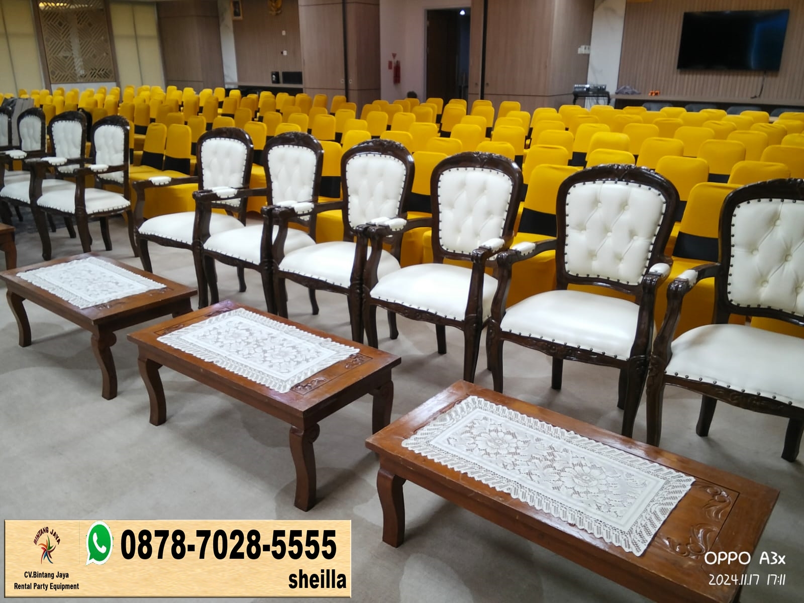 Layanan Sewa Kursi Kayu VIP Kursi Tamu VIP Area Tangerang