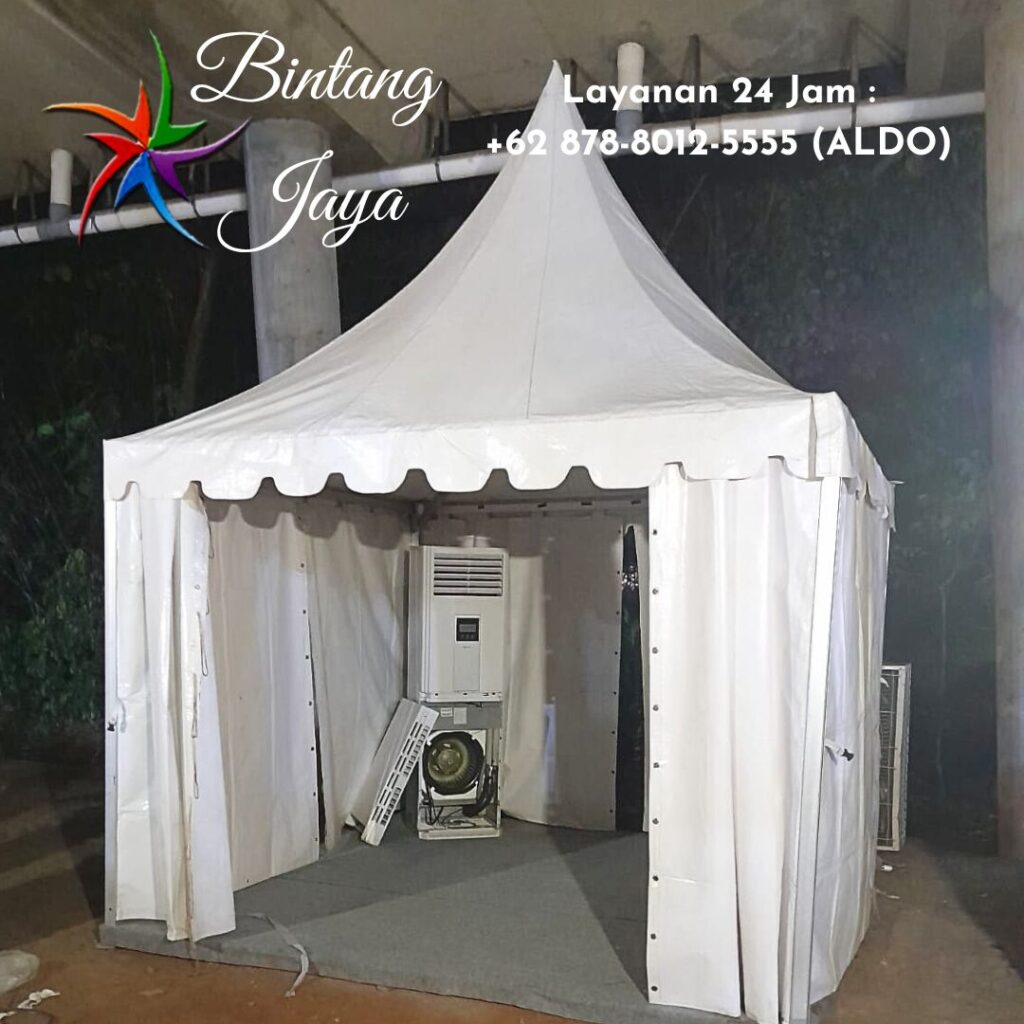 Layanan Sewa Tenda Sarnafil Atap Kerucut Putih Area Bogor