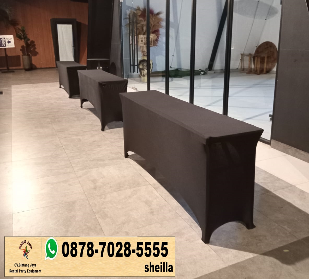 Layanan Sewa Meja IBM Cover Hitam Kota Jakarta