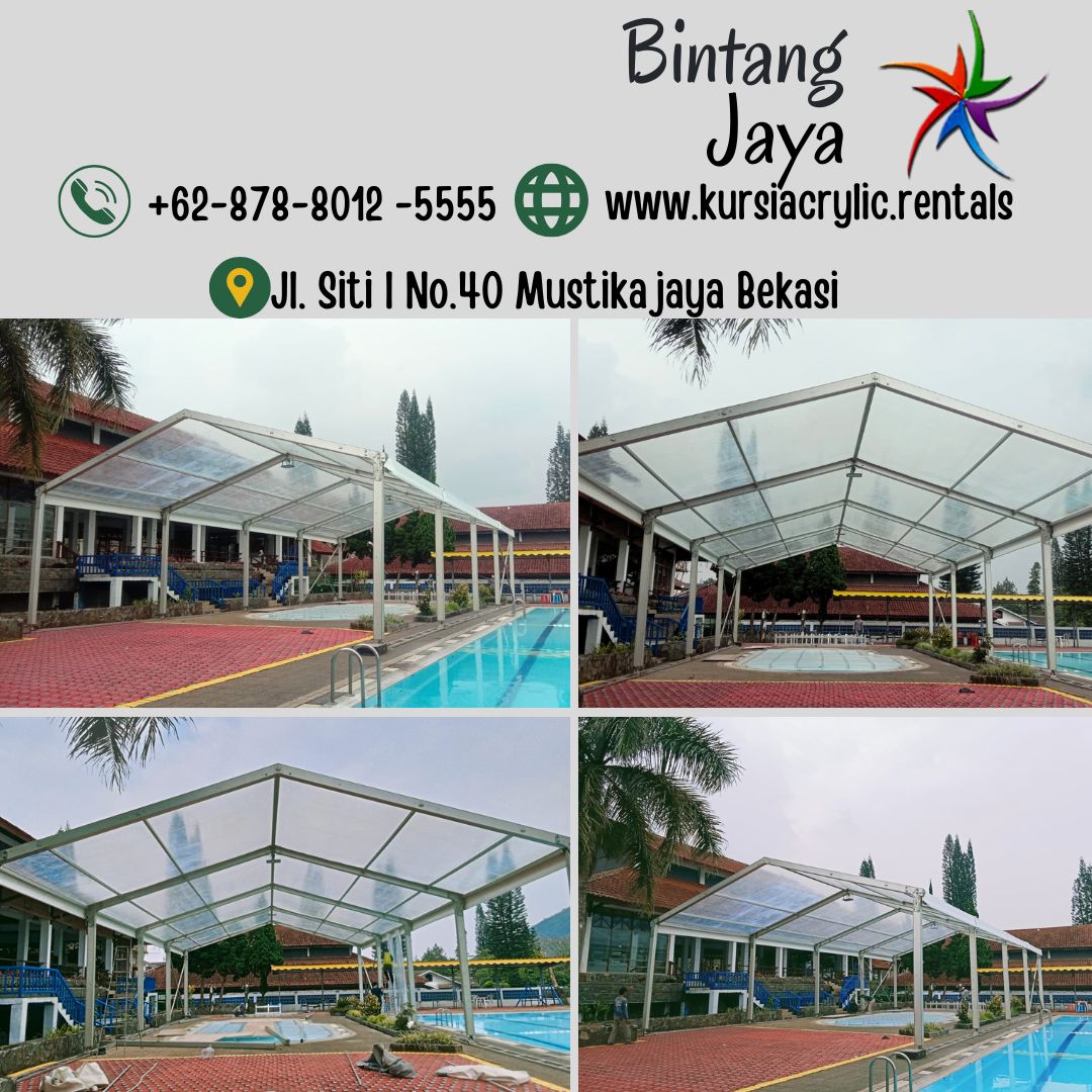 Sewa Tenda Rooder Transparan 10x20m Area Bogor