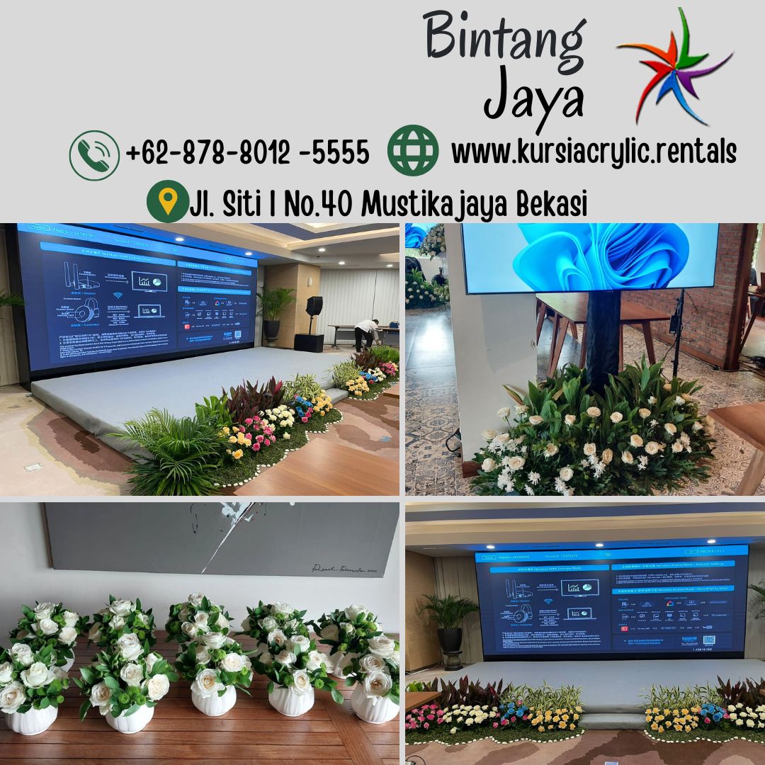 Sewa Mini Garden Bunga Segar Dan Vas Bunga Area Jakarta