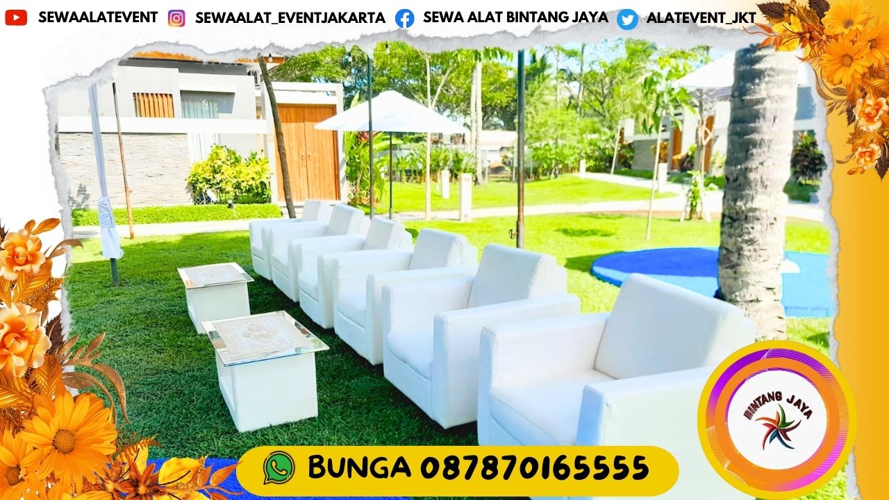 LAYANAN SEWA SOFA WARNA PUTIH DI JAKARTA BARAT SIAP KIRIM FREE ONGKIR