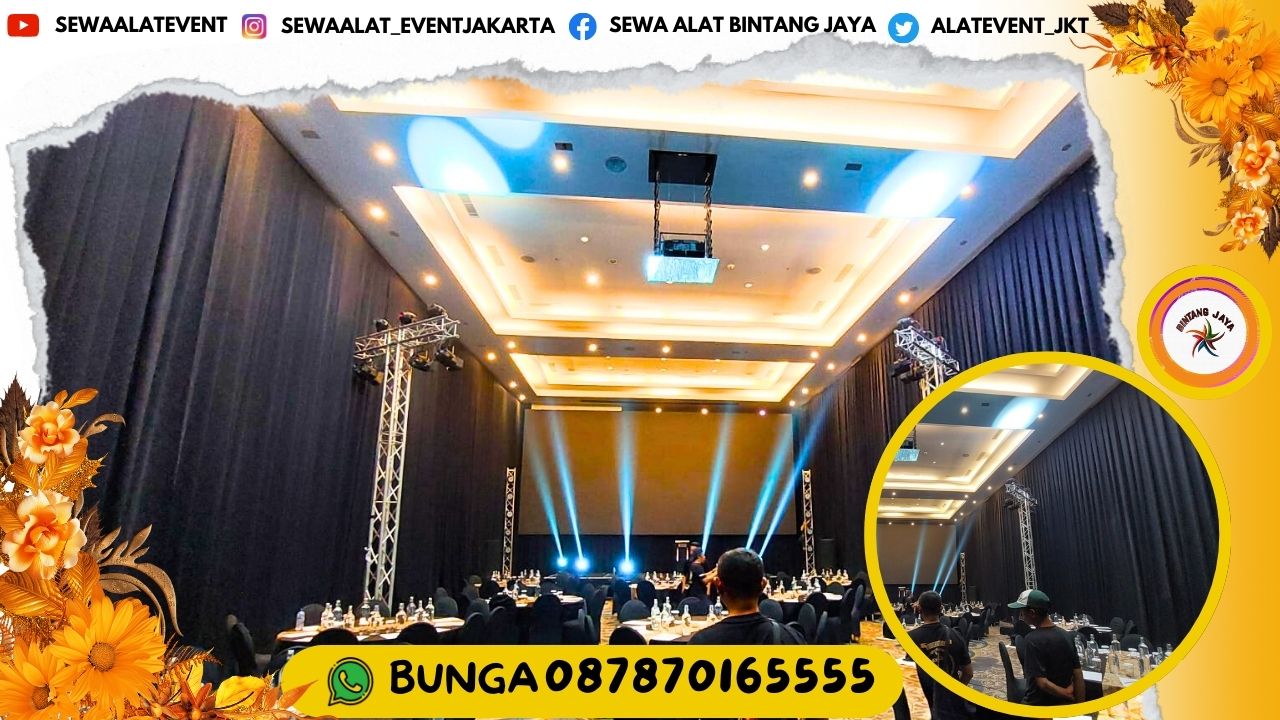 JASA SEWA TIRAI PENUTUP DINDING BAHAN FILAMIN AREA SERPONG TANGERANG PENGIRIMAN FREE ONGKIR