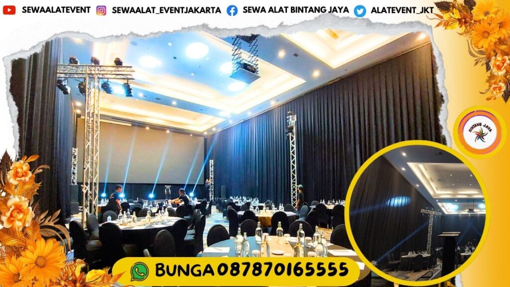 JASA SEWA TIRAI PENUTUP DINDING BAHAN FILAMIN AREA SERPONG TANGERANG PENGIRIMAN FREE ONGKIR