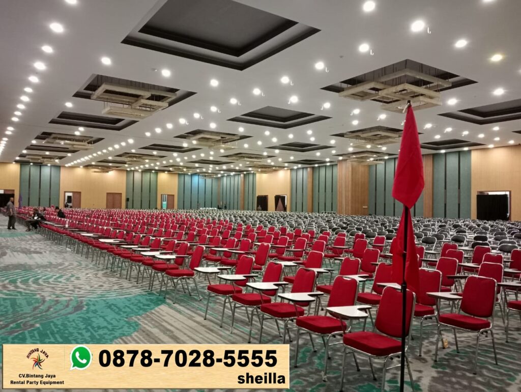 Jasa Sewa Kursi Test Merah Dan Kursi Kuliah Hitam Area Jakarta
