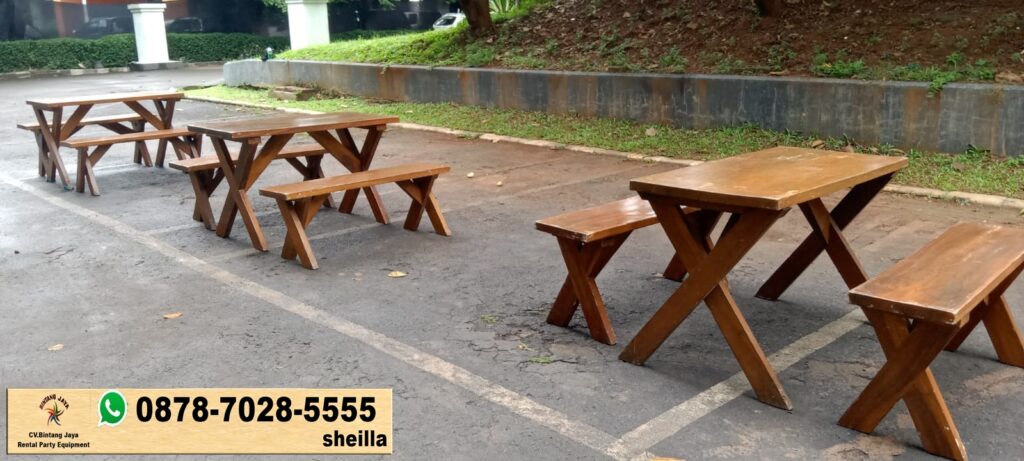 Jasa Sewa Meja Taman Kayu Promo Akhir Tahun Area Bandung