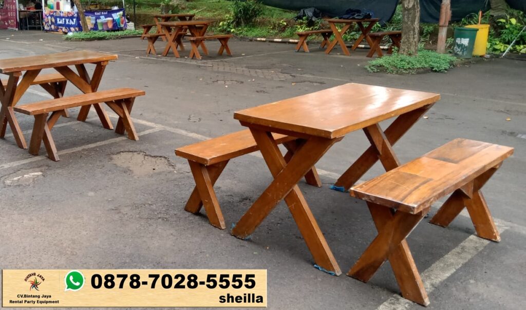 Jasa Sewa Meja Taman Kayu Promo Akhir Tahun Area Bandung